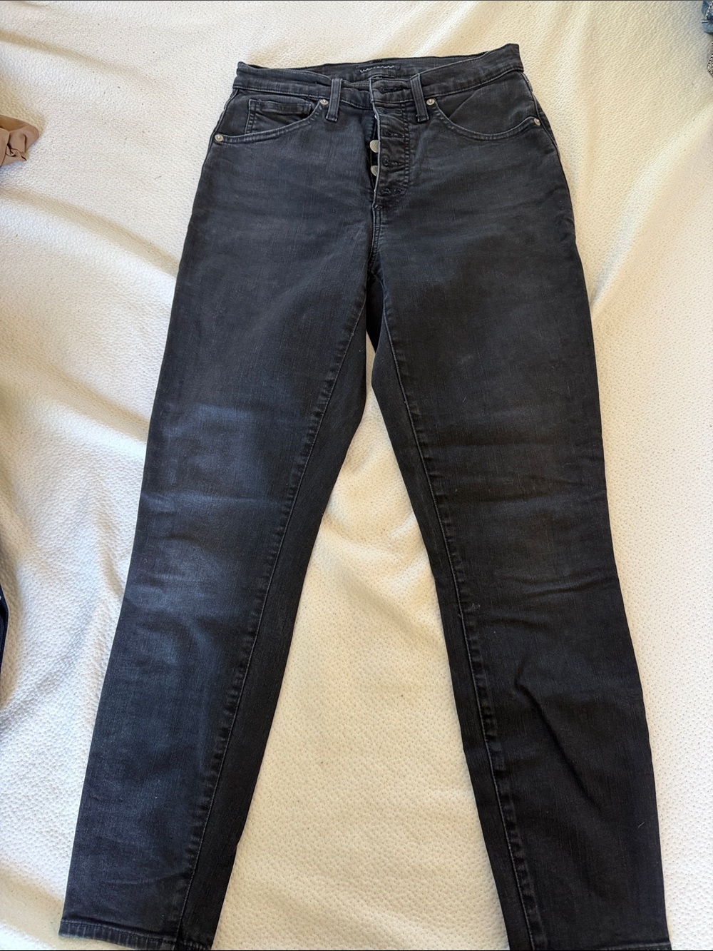 Lucky Brand Black High-Waist Bridgette Women’s Button Fly Jeans 6/28